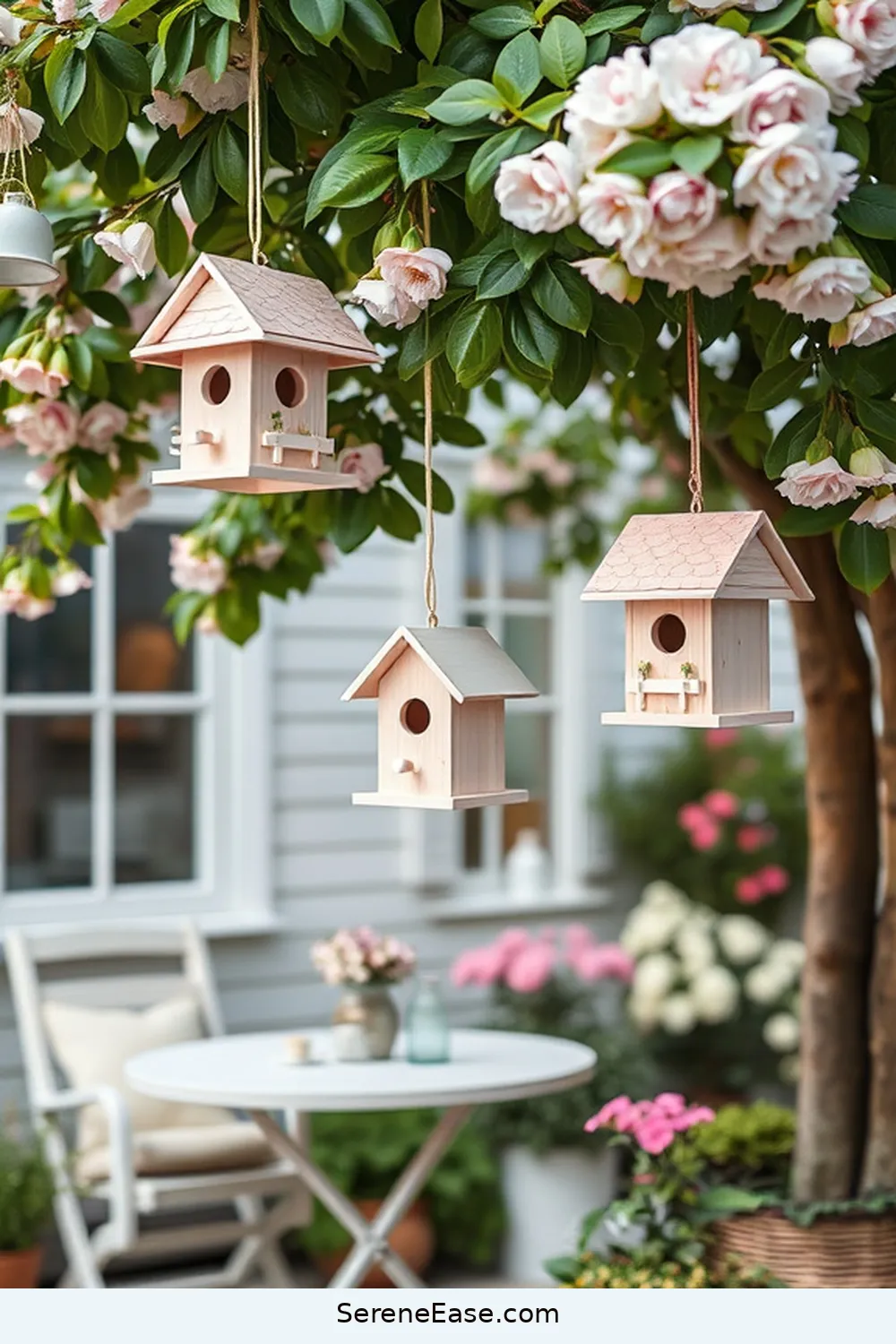 23 Ways to Use Pastels in Your Scandinavian Style Outdoor Patio 21 Incorporate Pastel Birdhouses for 23 Ways to Use Pastels in Your Scandinavian Style Outdoor Patio