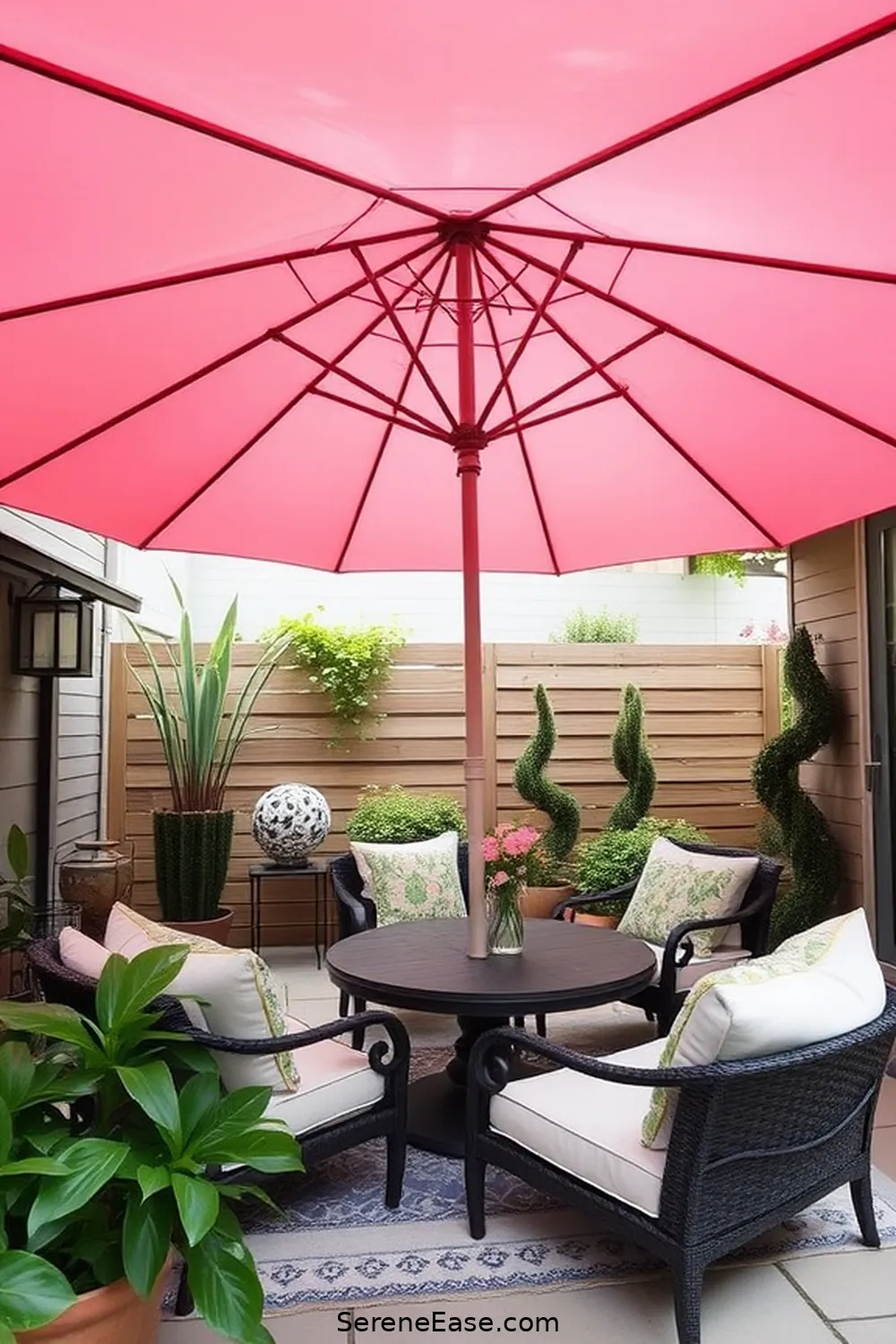 23 Ways to Use Pastels in Your Scandinavian Style Outdoor Patio 11 Install a Pastel Umbrella for 23 Ways to Use Pastels in Your Scandinavian Style Outdoor Patio