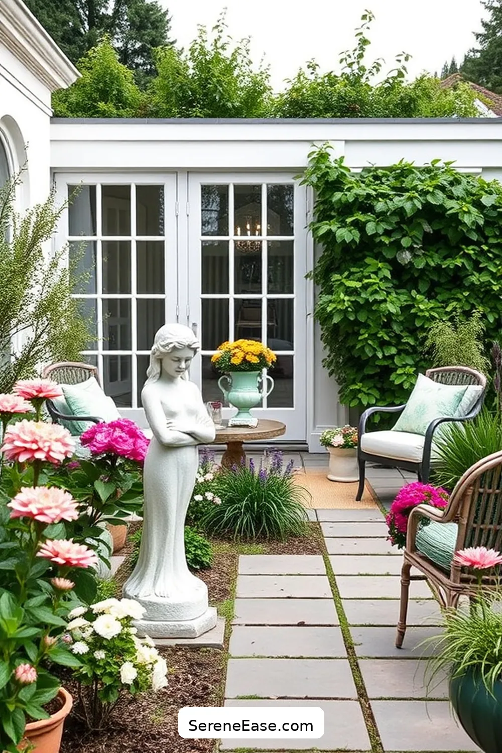 23 Ways to Use Pastels in Your Scandinavian Style Outdoor Patio 14 Utilize Pastel Garden Statues for 23 Ways to Use Pastels in Your Scandinavian Style Outdoor Patio