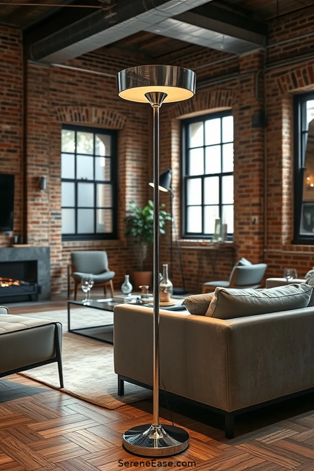 24 Stunning Metallic Accents for Your Industrial Style Living Room 9 Chrome Floor Lamps for 24 Stunning Metallic Accents for Your Industrial Style Living Room