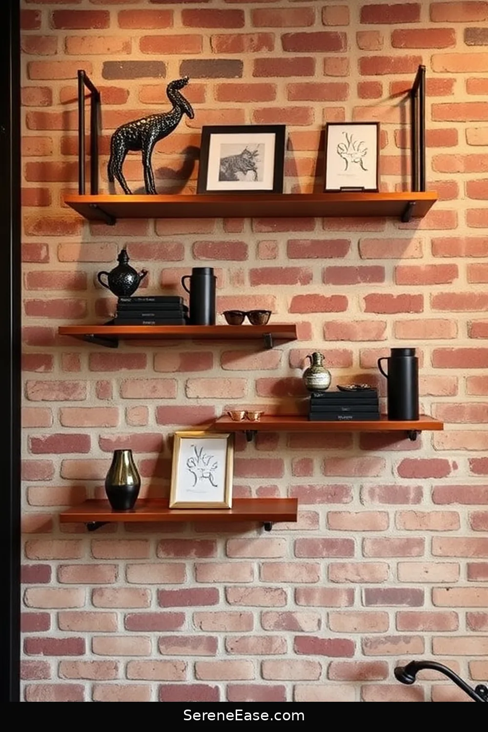24 Stunning Metallic Accents for Your Industrial Style Living Room 22 Copper Wall Shelves for 24 Stunning Metallic Accents for Your Industrial Style Living Room