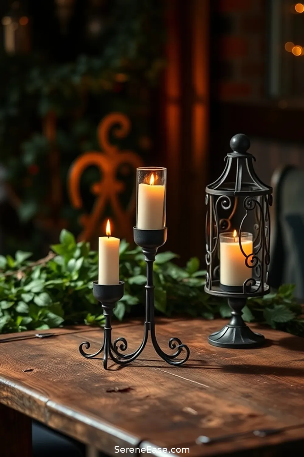 24 Stunning Metallic Accents for Your Industrial Style Living Room 8 Iron Candle Holders for 24 Stunning Metallic Accents for Your Industrial Style Living Room