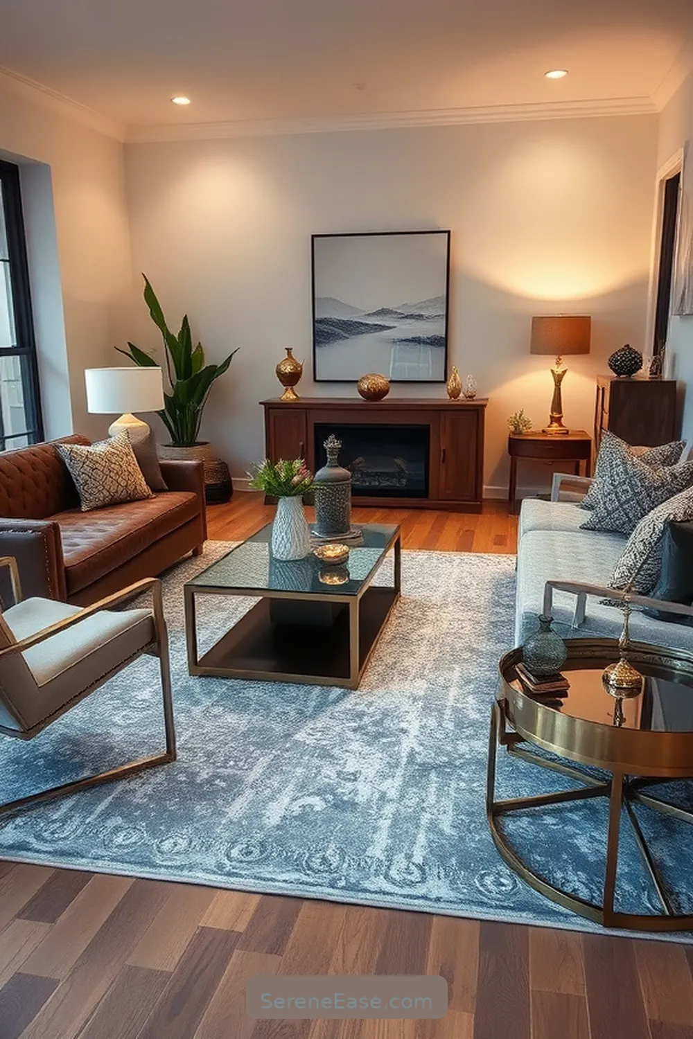 24 Stunning Metallic Accents for Your Industrial Style Living Room 24 Silver Rugs for 24 Stunning Metallic Accents for Your Industrial Style Living Room