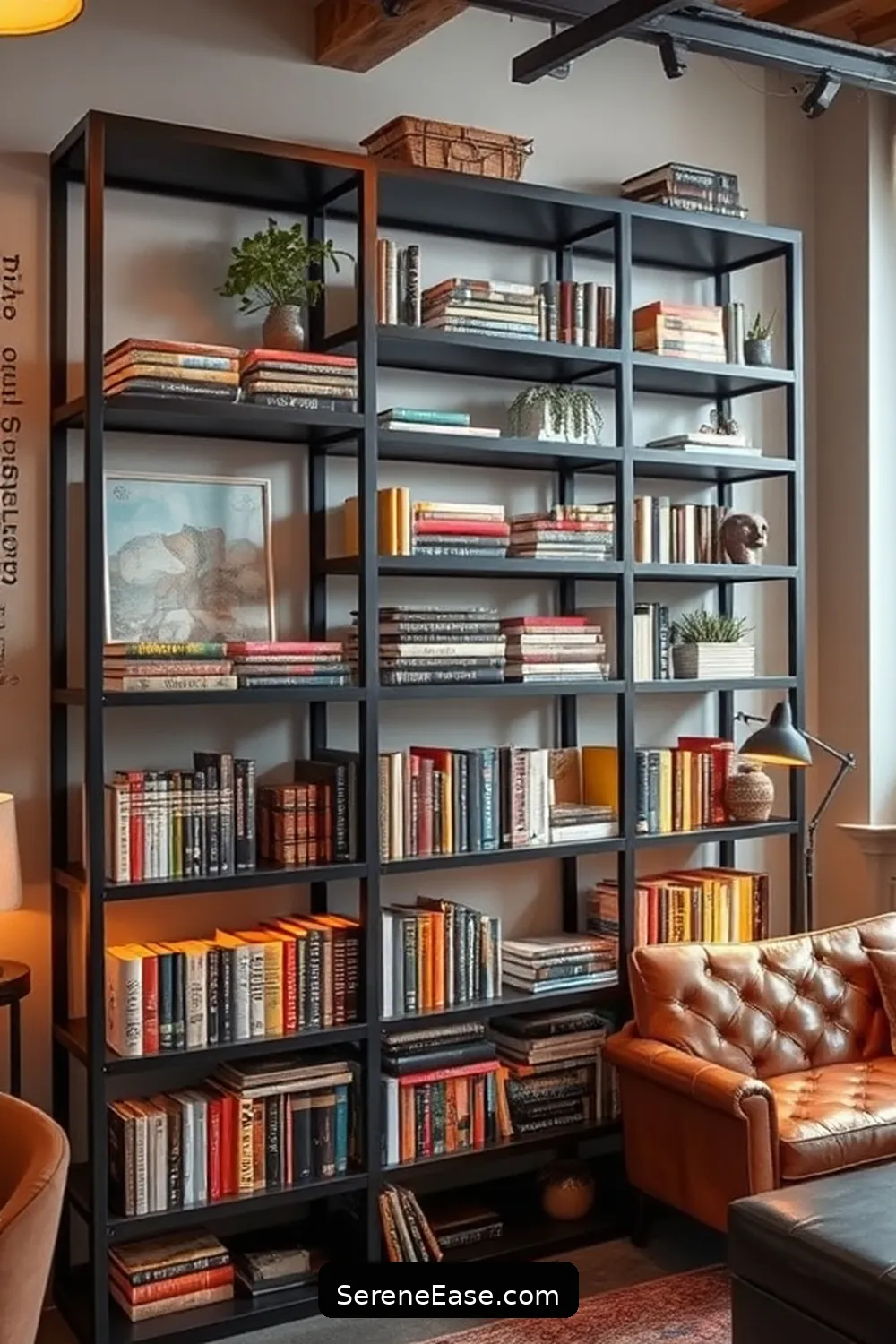 24 Stunning Metallic Accents for Your Industrial Style Living Room 5 Steel Bookshelves for 24 Stunning Metallic Accents for Your Industrial Style Living Room