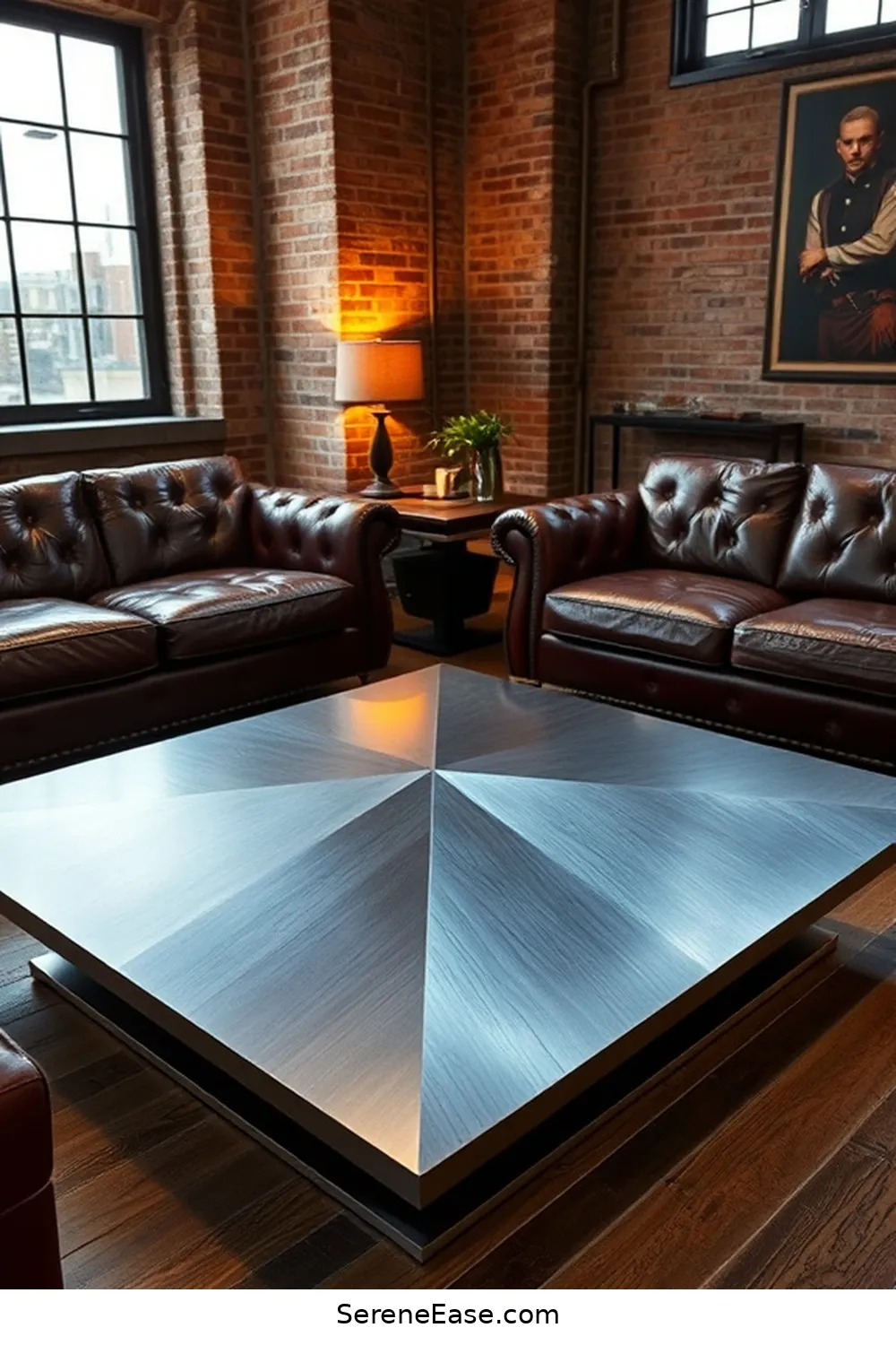 24 Stunning Metallic Accents for Your Industrial Style Living Room 12 Steel Coffee Tables for 24 Stunning Metallic Accents for Your Industrial Style Living Room