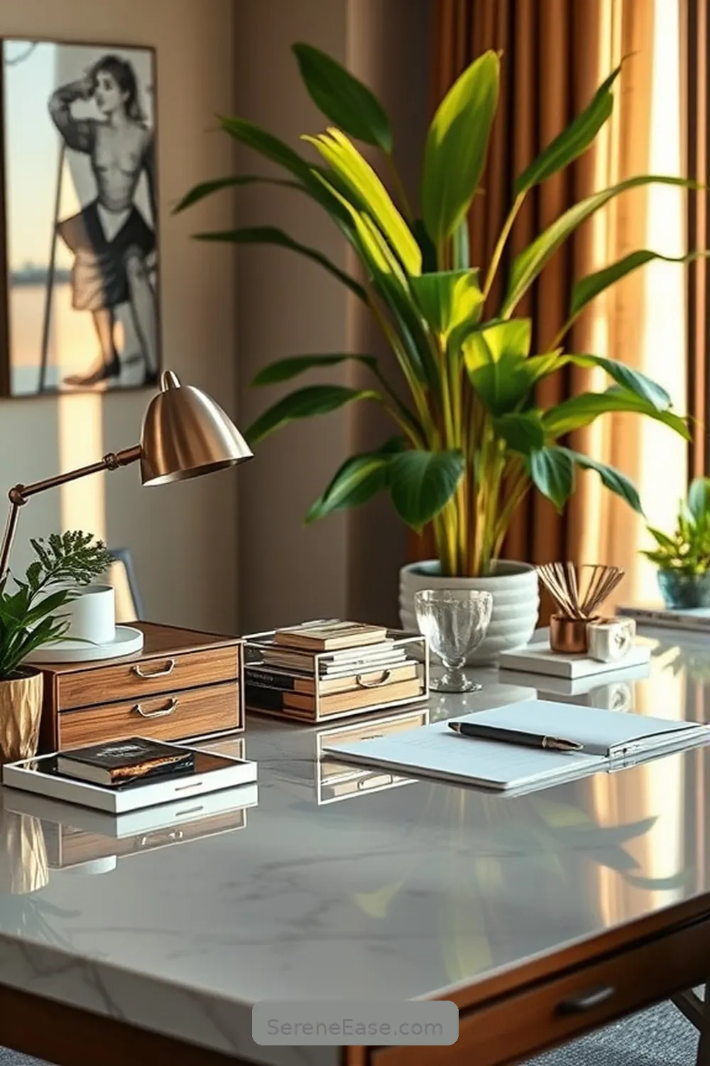 24 Stylish Ways to Incorporate Metallic Accents in Your Mid-Century Modern Home Office 14 Metallic Desk Organizers for 24 Stylish Ways to Incorporate Metallic Accents in Your Mid-Century Modern Home Office
