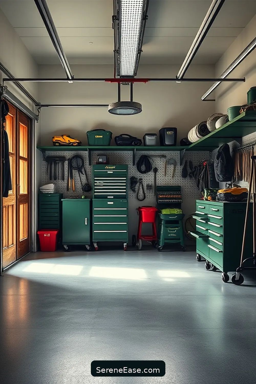 24 Ways to Achieve Monochromatic Garage in Modern Farmhouse Style 17 Choose One Color for All Tools for 24 Ways to Achieve Monochromatic Garage in Modern Farmhouse Style
