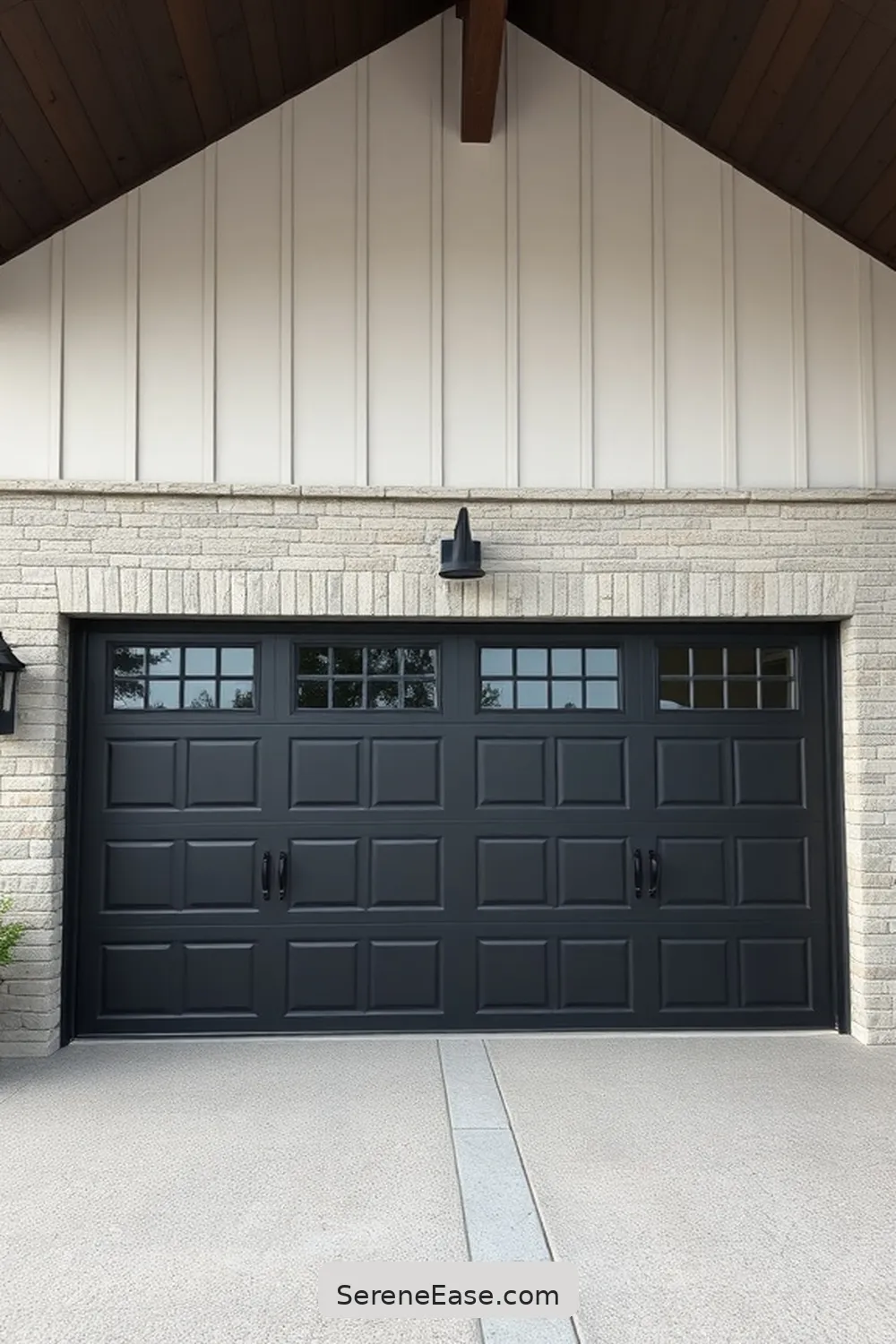 24 Ways to Achieve Monochromatic Garage in Modern Farmhouse Style 14 Incorporate Natural Stone Elements for 24 Ways to Achieve Monochromatic Garage in Modern Farmhouse Style