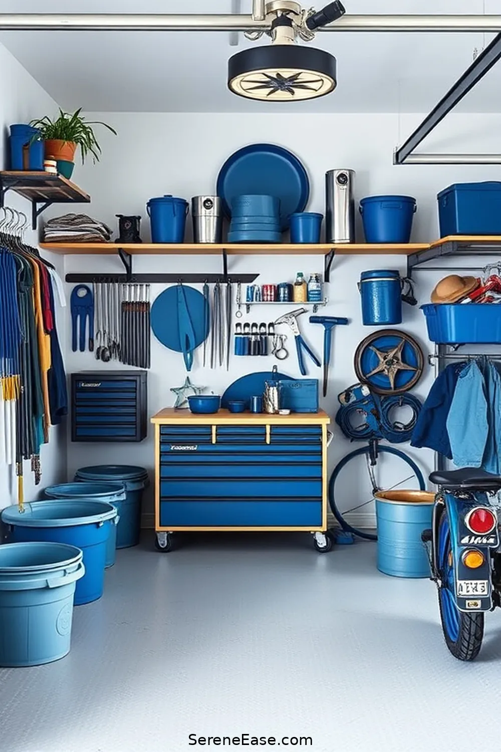 24 Ways to Achieve Monochromatic Garage in Modern Farmhouse Style 11 Opt for a Single Color for Accessories for 24 Ways to Achieve Monochromatic Garage in Modern Farmhouse Style