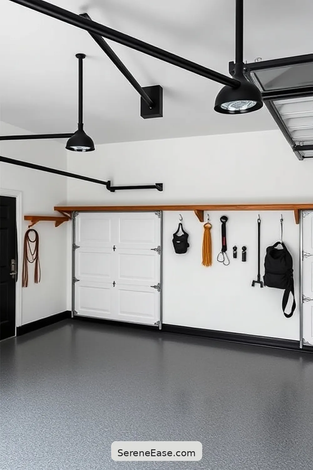 24 Ways to Achieve Monochromatic Garage in Modern Farmhouse Style 9 Use Matching Hardware Fixtures for 24 Ways to Achieve Monochromatic Garage in Modern Farmhouse Style
