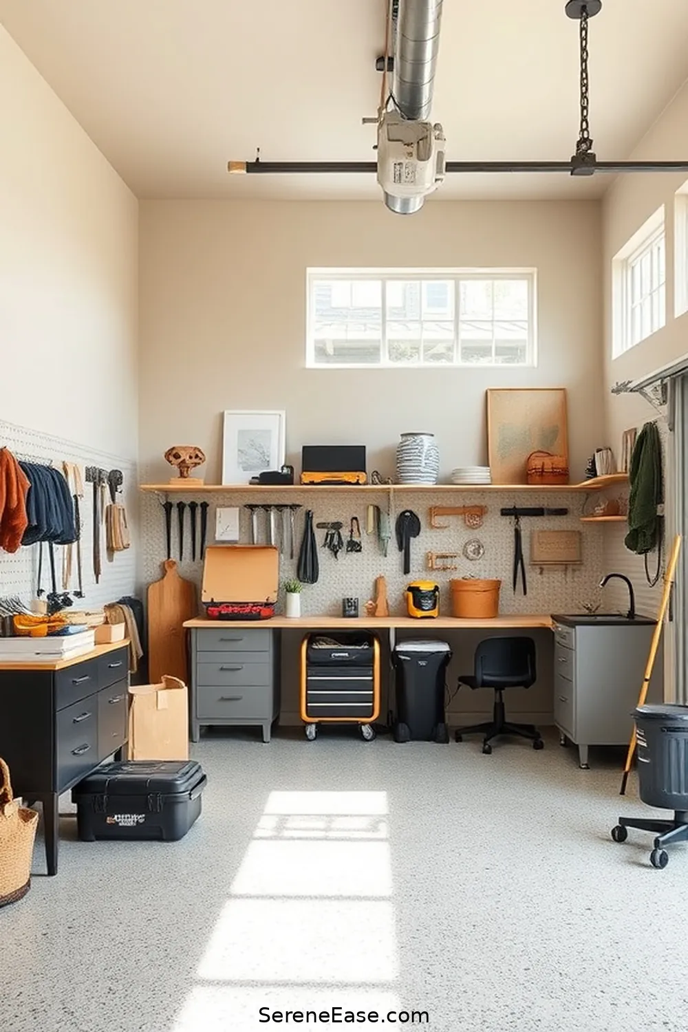 24 Ways to Achieve Monochromatic Garage in Modern Farmhouse Style 13 Utilize Neutral Tones for Balance for 24 Ways to Achieve Monochromatic Garage in Modern Farmhouse Style