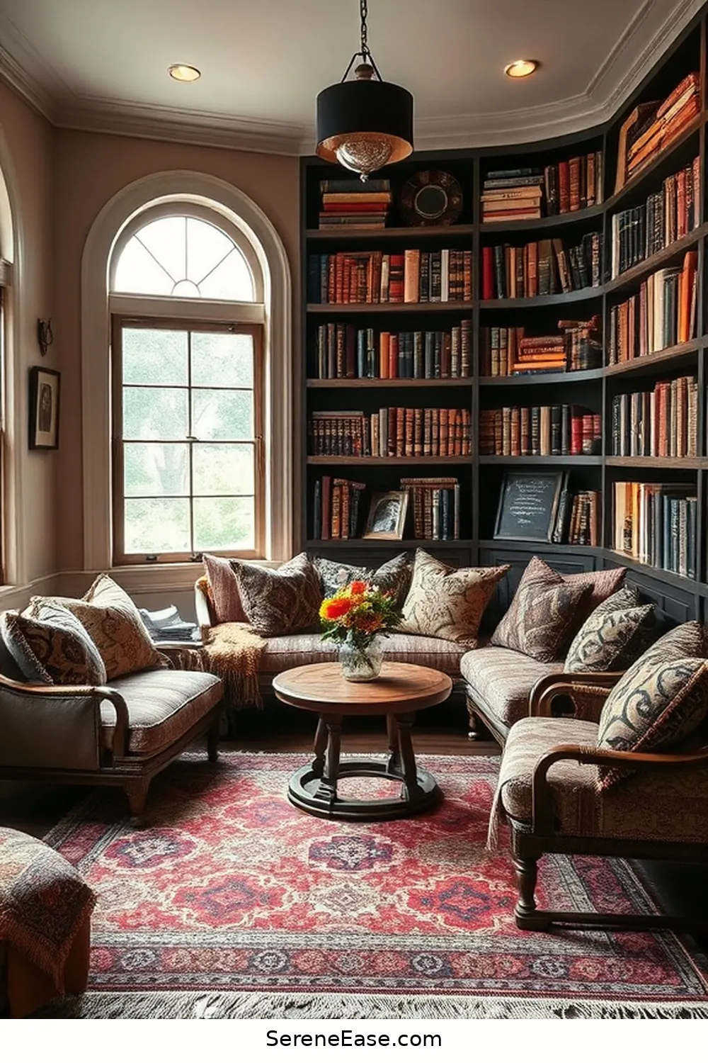 24 Ways to Embrace Monochromatic Library Bohemian Style 22 Incorporate Global Textiles for 24 Ways to Embrace Monochromatic Library Bohemian Style