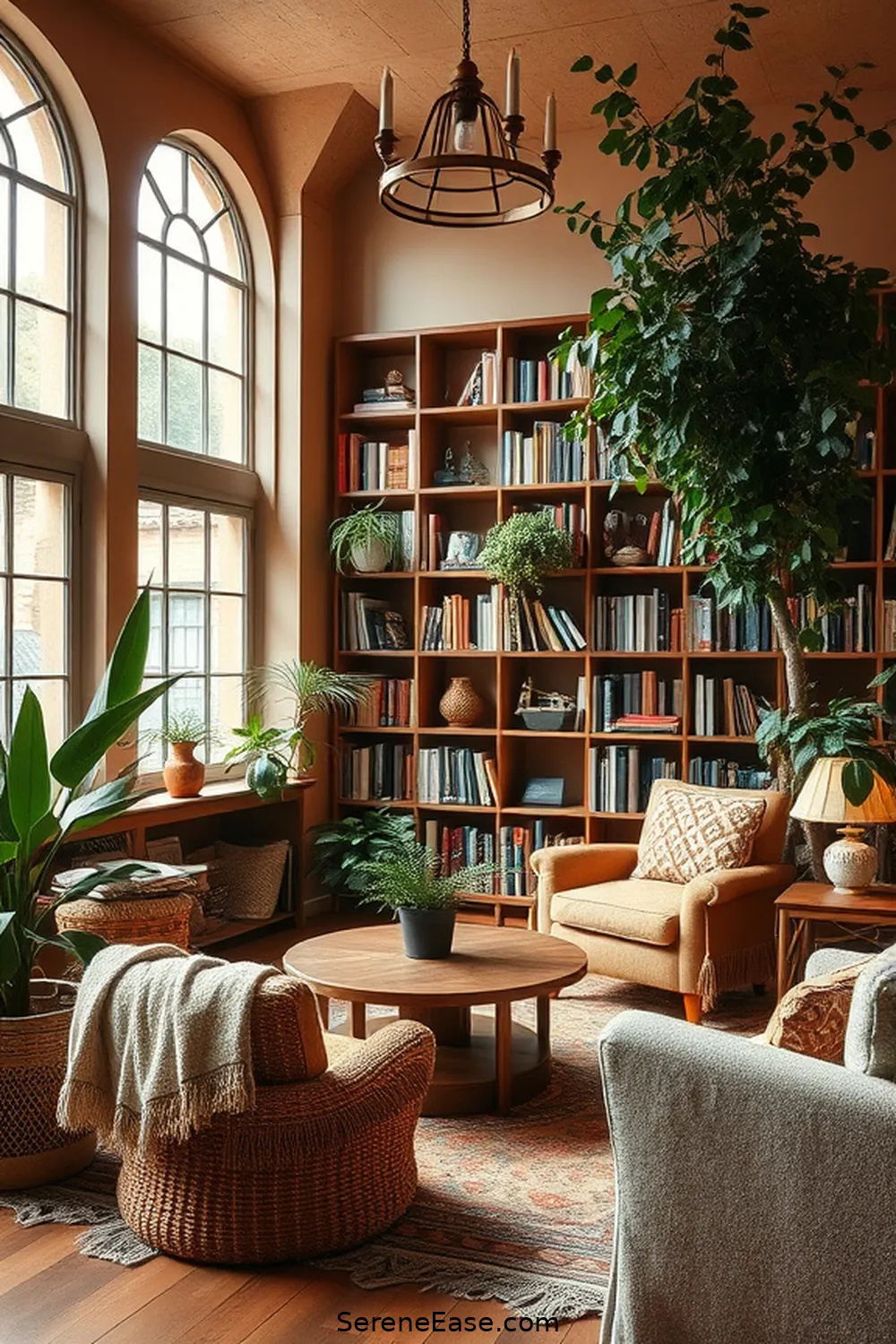 24 Ways to Embrace Monochromatic Library Bohemian Style 21 Opt for Earthy Wall Colors for 24 Ways to Embrace Monochromatic Library Bohemian Style