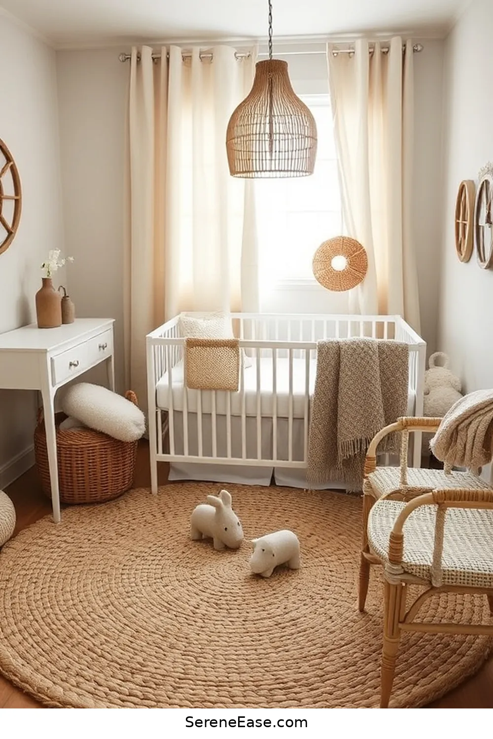 24 Ways to Incorporate Earth Tones in Coastal Nursery Style 5 Incorporate Textured Fabrics for 24 Ways to Incorporate Earth Tones in Coastal Nursery Style