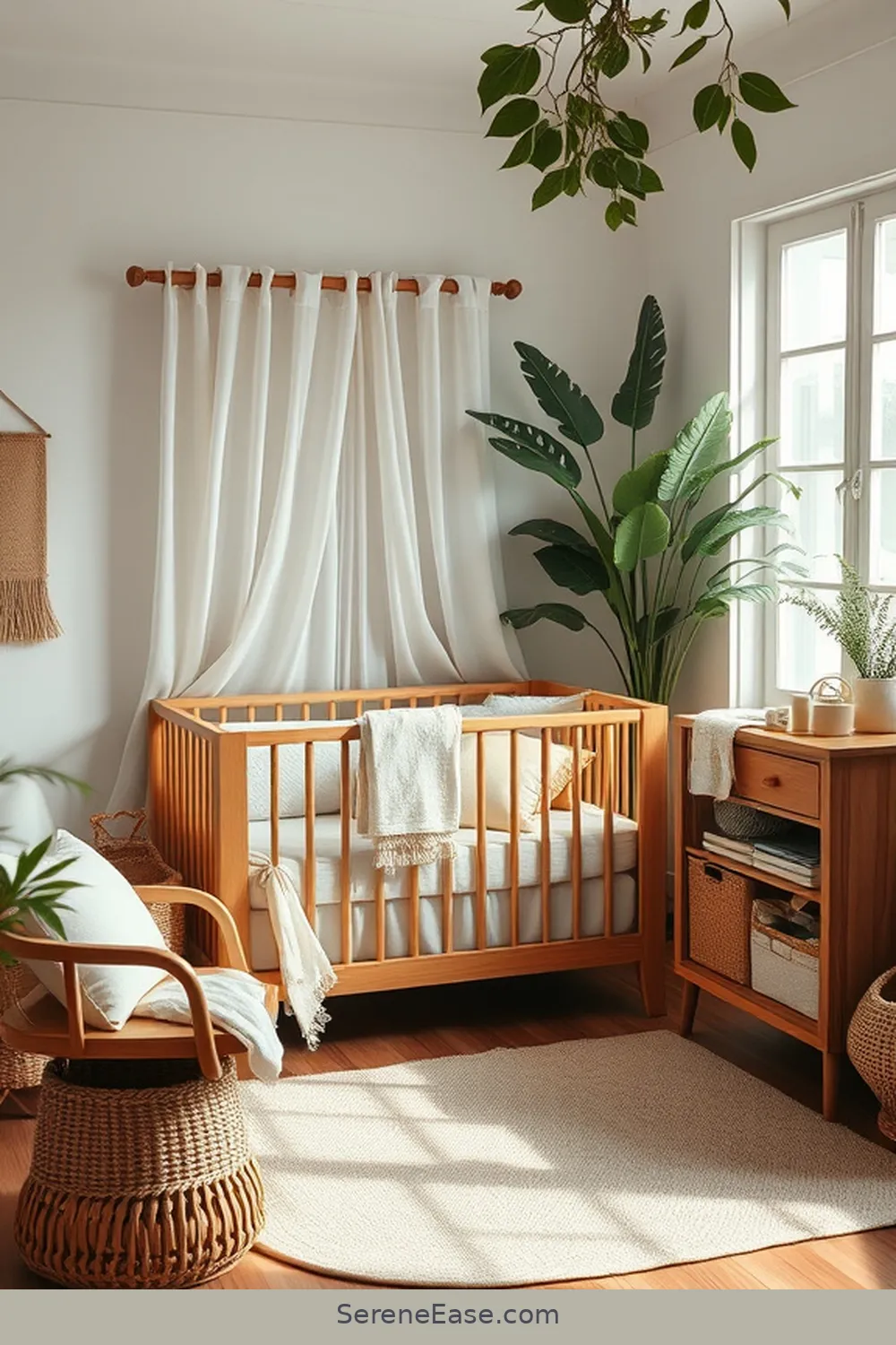 24 Ways to Incorporate Earth Tones in Coastal Nursery Style 4 Use Natural Wood Furniture for 24 Ways to Incorporate Earth Tones in Coastal Nursery Style