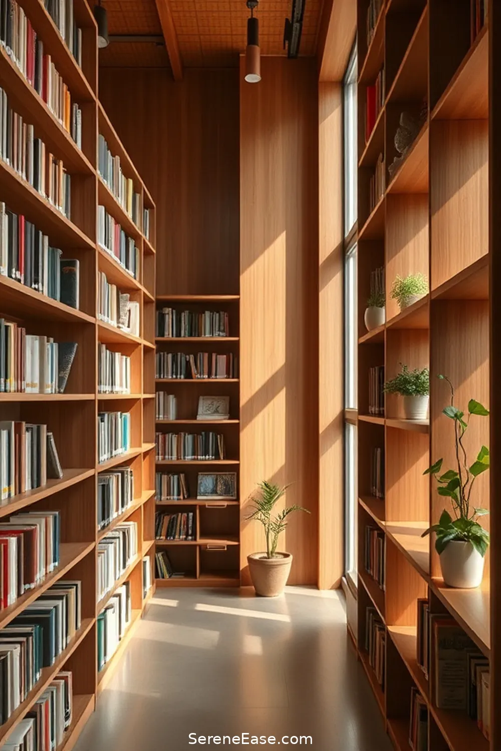 24 Ways to Incorporate Earth Tones in Minimalist Library Style 3 Incorporate Wooden Shelving for 24 Ways to Incorporate Earth Tones in Minimalist Library Style
