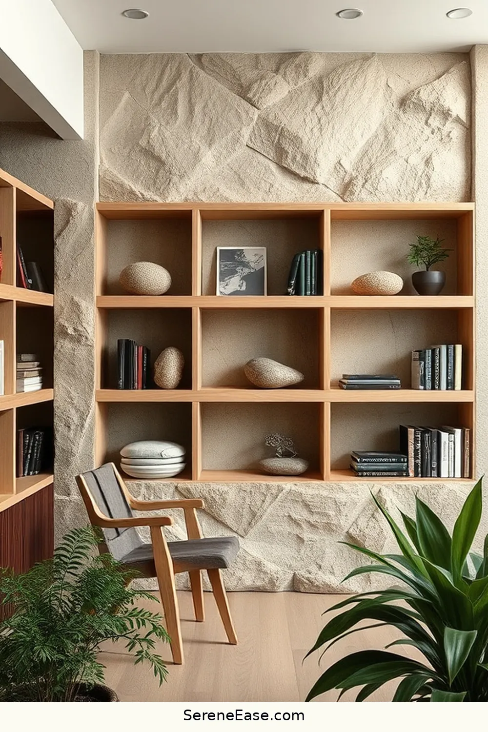 24 Ways to Incorporate Earth Tones in Minimalist Library Style 8 Integrate Stone Accents for 24 Ways to Incorporate Earth Tones in Minimalist Library Style
