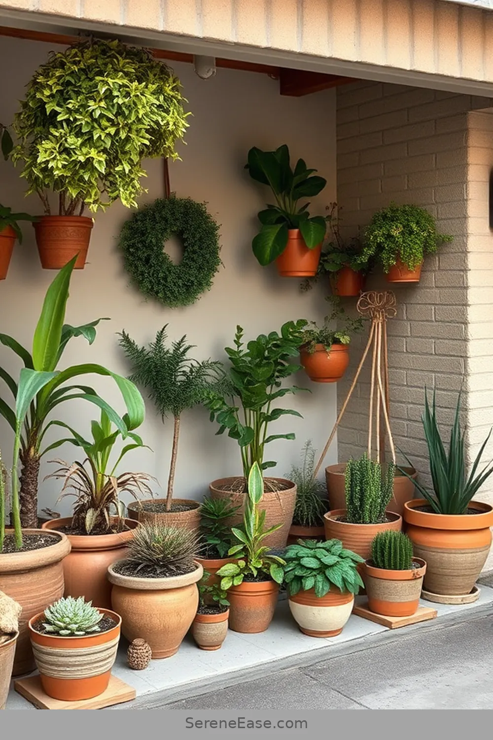 24 Ways to Incorporate Earth Tones in Scandinavian Style Garage 6 Add Greenery With Potted Plants for 24 Ways to Incorporate Earth Tones in Scandinavian Style Garage