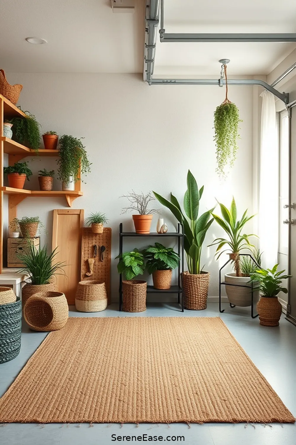 24 Ways to Incorporate Earth Tones in Scandinavian Style Garage 14 Add a Natural Fiber Rug for 24 Ways to Incorporate Earth Tones in Scandinavian Style Garage