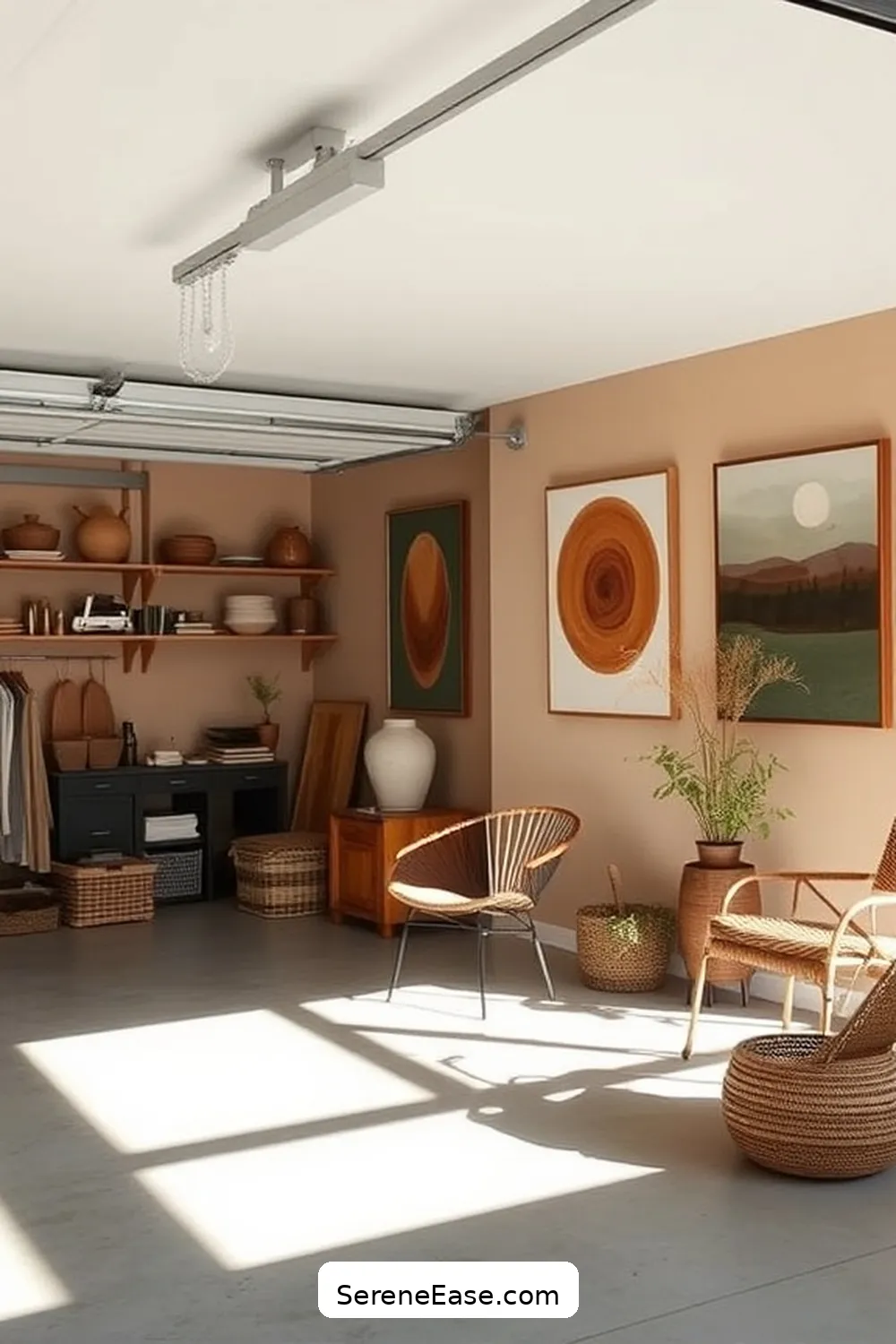 24 Ways to Incorporate Earth Tones in Scandinavian Style Garage 18 Include Earthy Artwork or Prints for 24 Ways to Incorporate Earth Tones in Scandinavian Style Garage