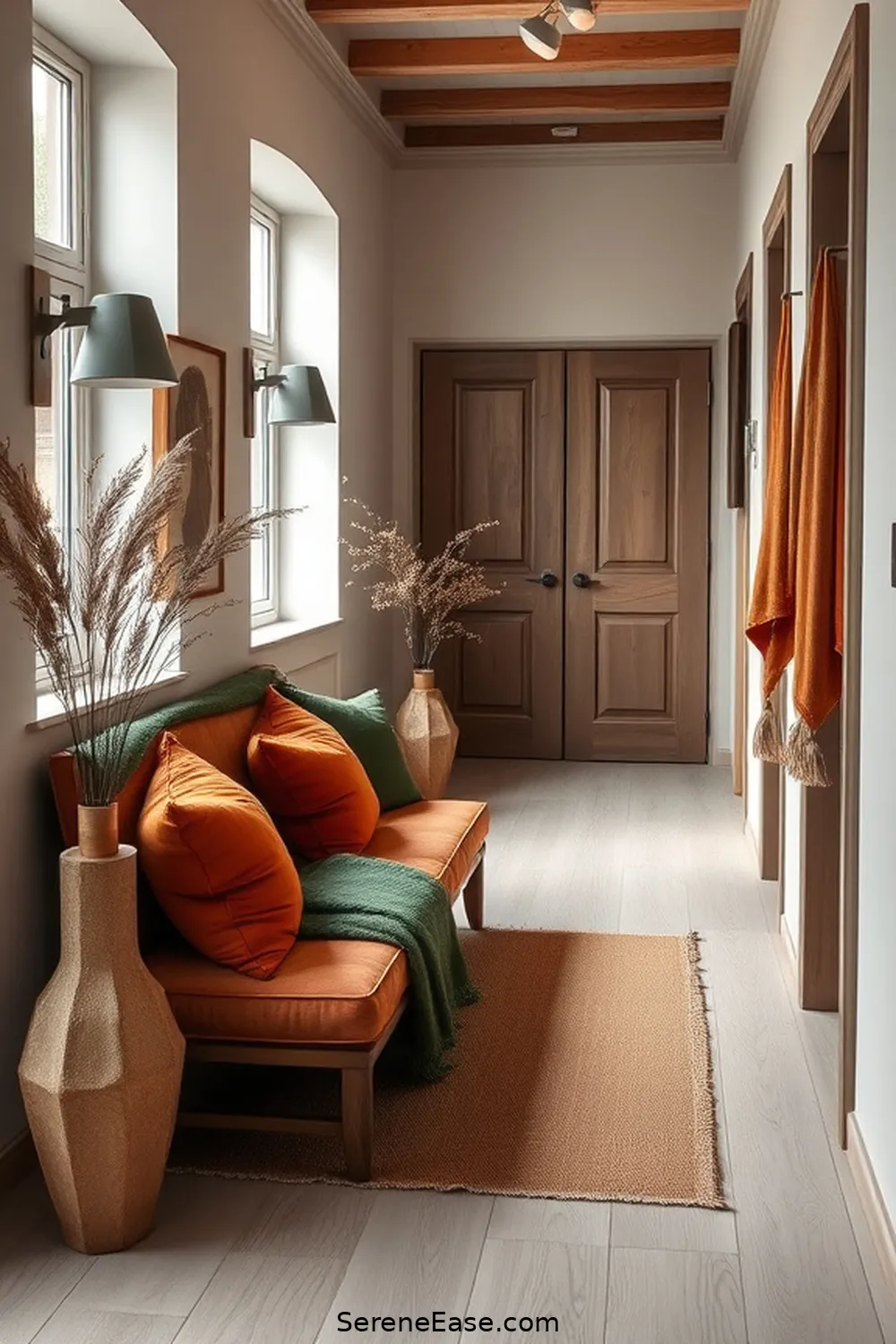 24 Ways to Incorporate Earth Tones in Scandinavian Style Hallways 9 Choose Earthy Upholstery for 24 Ways to Incorporate Earth Tones in Scandinavian Style Hallways