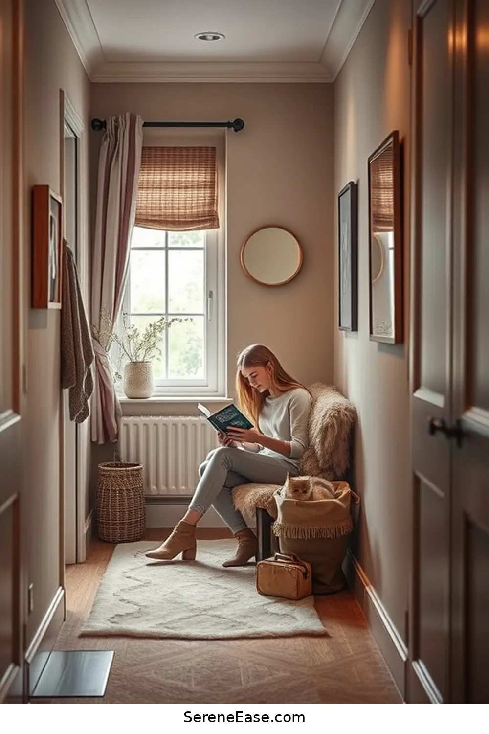 24 Ways to Incorporate Earth Tones in Scandinavian Style Hallways 23 Create a Cozy Reading Nook for 24 Ways to Incorporate Earth Tones in Scandinavian Style Hallways