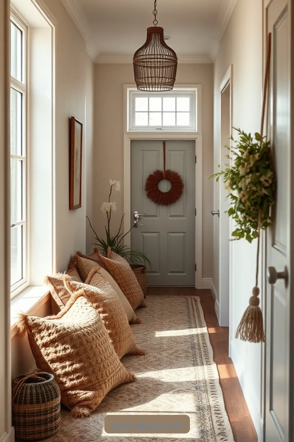 24 Ways to Incorporate Earth Tones in Scandinavian Style Hallways 15 Use Earthy Decorative Pillows for 24 Ways to Incorporate Earth Tones in Scandinavian Style Hallways