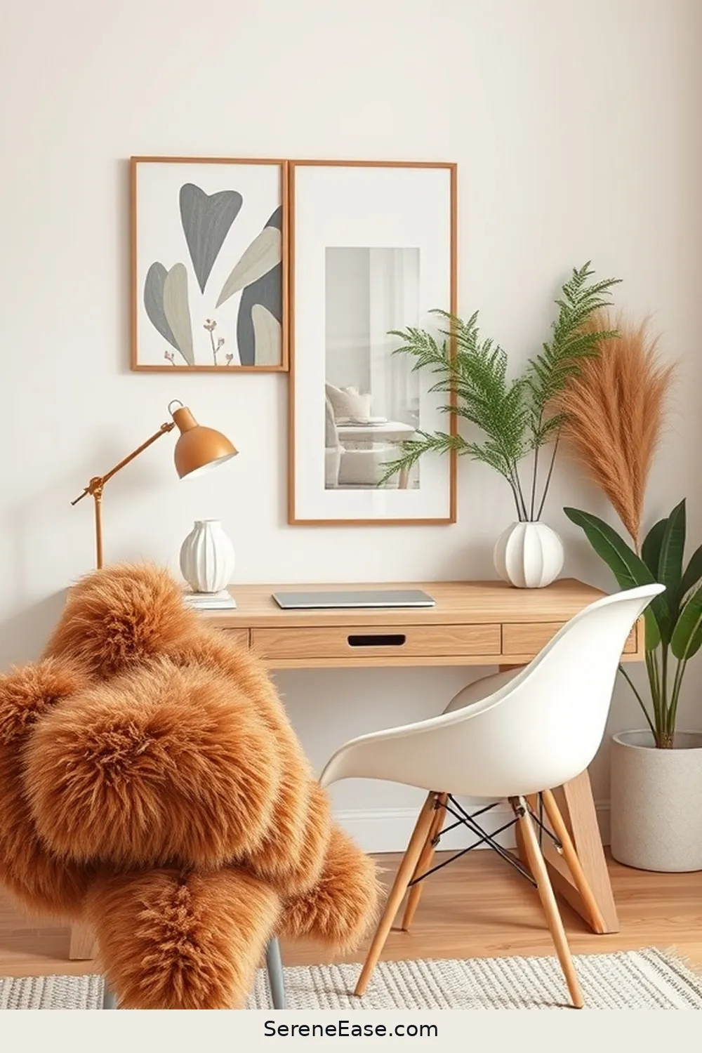 24 Ways to Incorporate Earth Tones in Your Scandinavian Style Home Office 14 Add Throw Pillows in Earthy Shades for 24 Ways to Incorporate Earth Tones in Your Scandinavian Style Home Office