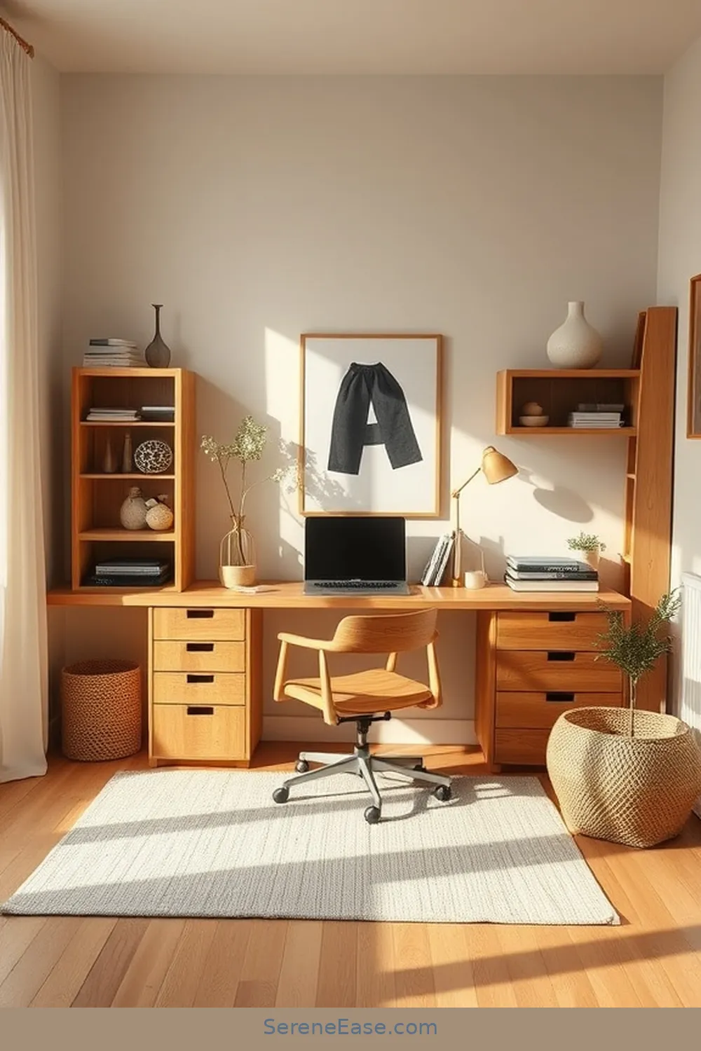 24 Ways to Incorporate Earth Tones in Your Scandinavian Style Home Office 13 Choose a Natural Finish for Furniture for 24 Ways to Incorporate Earth Tones in Your Scandinavian Style Home Office
