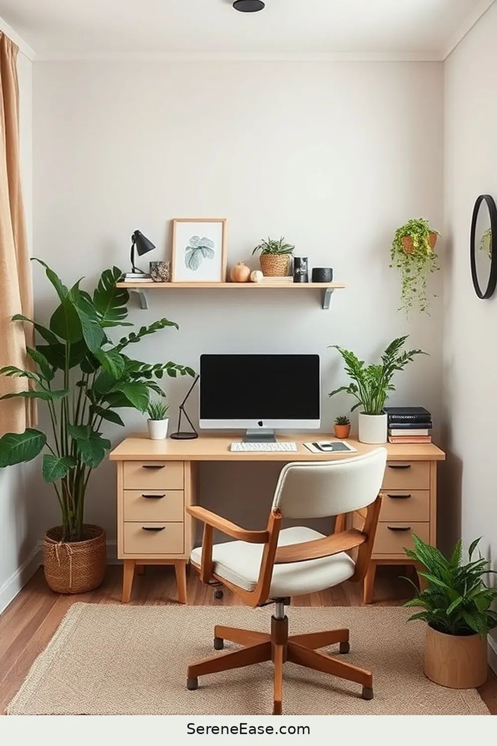 24 Ways to Incorporate Earth Tones in Your Scandinavian Style Home Office 2 Choose a Neutral Color Palette for 24 Ways to Incorporate Earth Tones in Your Scandinavian Style Home Office