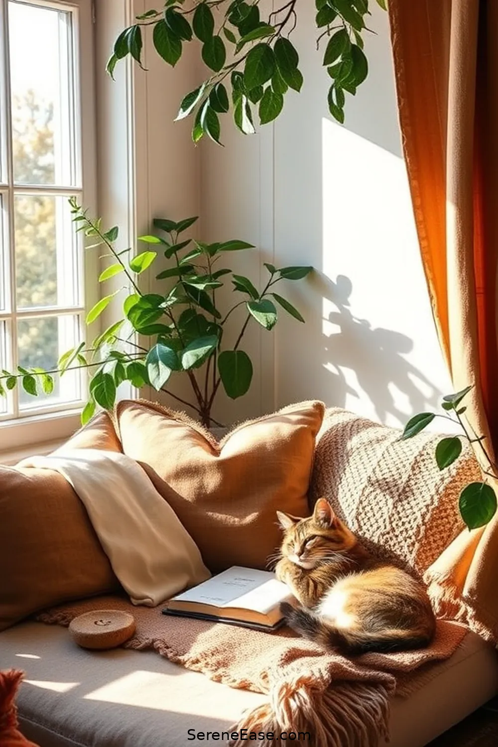 24 Ways to Incorporate Earth Tones in Your Scandinavian Style Home Office 23 Create a Cozy Reading Nook for 24 Ways to Incorporate Earth Tones in Your Scandinavian Style Home Office