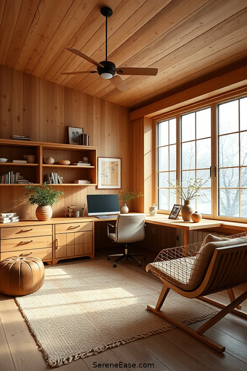 24 Ways to Incorporate Earth Tones in Your Scandinavian Style Home Office 3 Incorporate Warm Wood Elements for 24 Ways to Incorporate Earth Tones in Your Scandinavian Style Home Office
