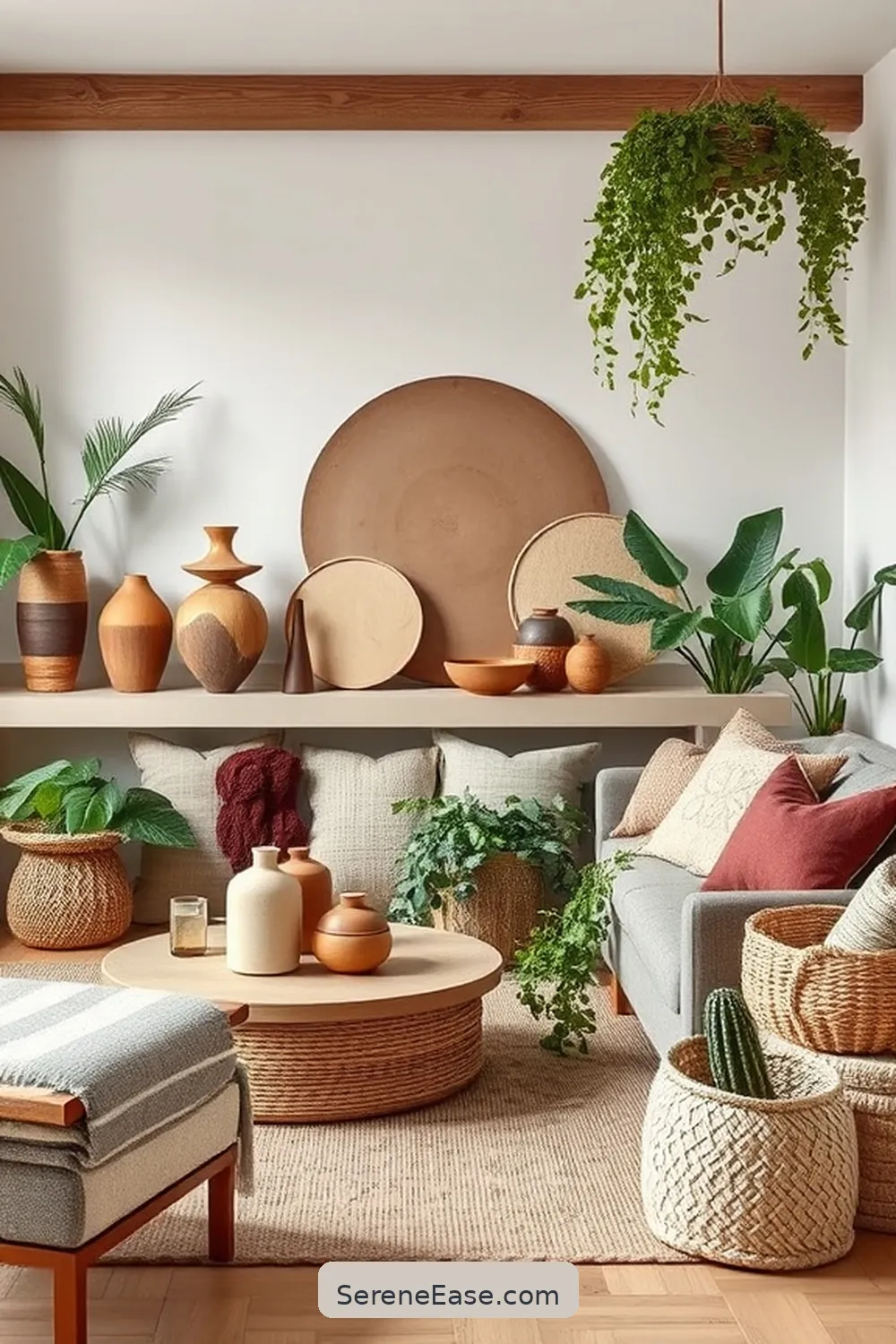 24 Ways to Incorporate Earth Tones in a Scandinavian Style Living Room 25 Accessorize With Natural Objects for 24 Ways to Incorporate Earth Tones in a Scandinavian Style Living Room