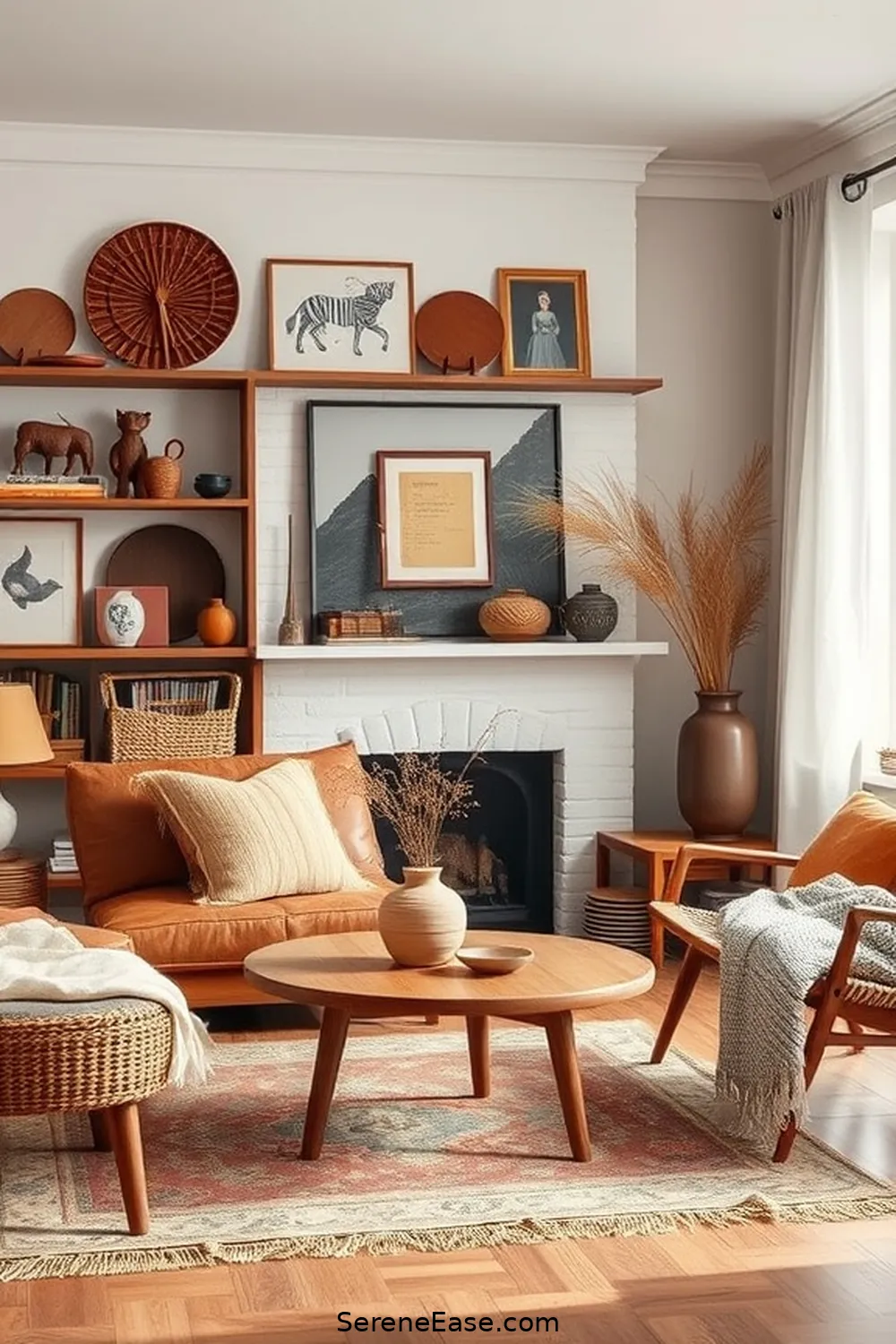 24 Ways to Incorporate Earth Tones in a Scandinavian Style Living Room 20 Incorporate Vintage Finds for 24 Ways to Incorporate Earth Tones in a Scandinavian Style Living Room