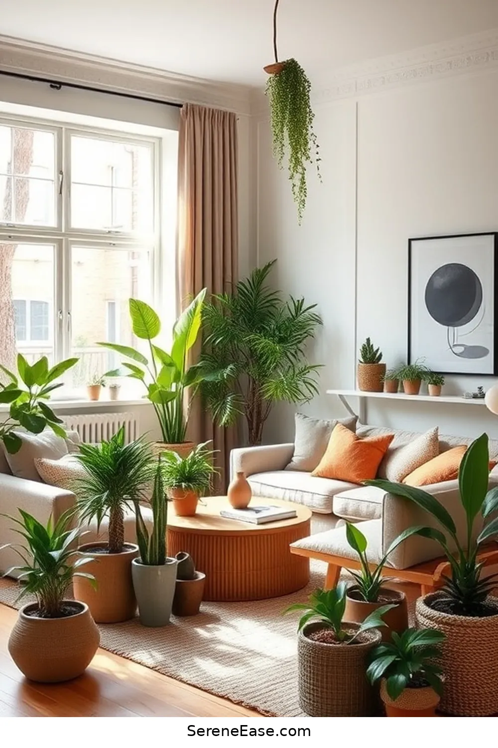 24 Ways to Incorporate Earth Tones in a Scandinavian Style Living Room 10 Introduce Plants and Greenery for 24 Ways to Incorporate Earth Tones in a Scandinavian Style Living Room