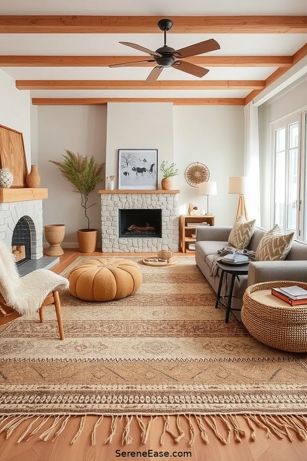 24 Ways to Incorporate Earth Tones in a Scandinavian Style Living Room 9 Layer With Area Rugs for 24 Ways to Incorporate Earth Tones in a Scandinavian Style Living Room