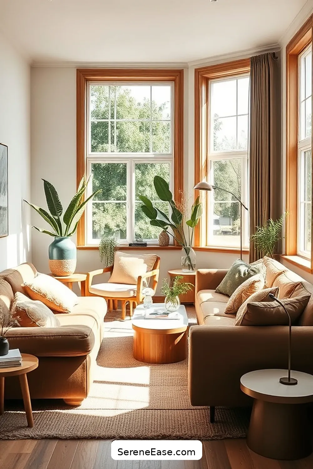 24 Ways to Incorporate Earth Tones in a Scandinavian Style Living Room 24 Use Soft, Plush Seating for 24 Ways to Incorporate Earth Tones in a Scandinavian Style Living Room