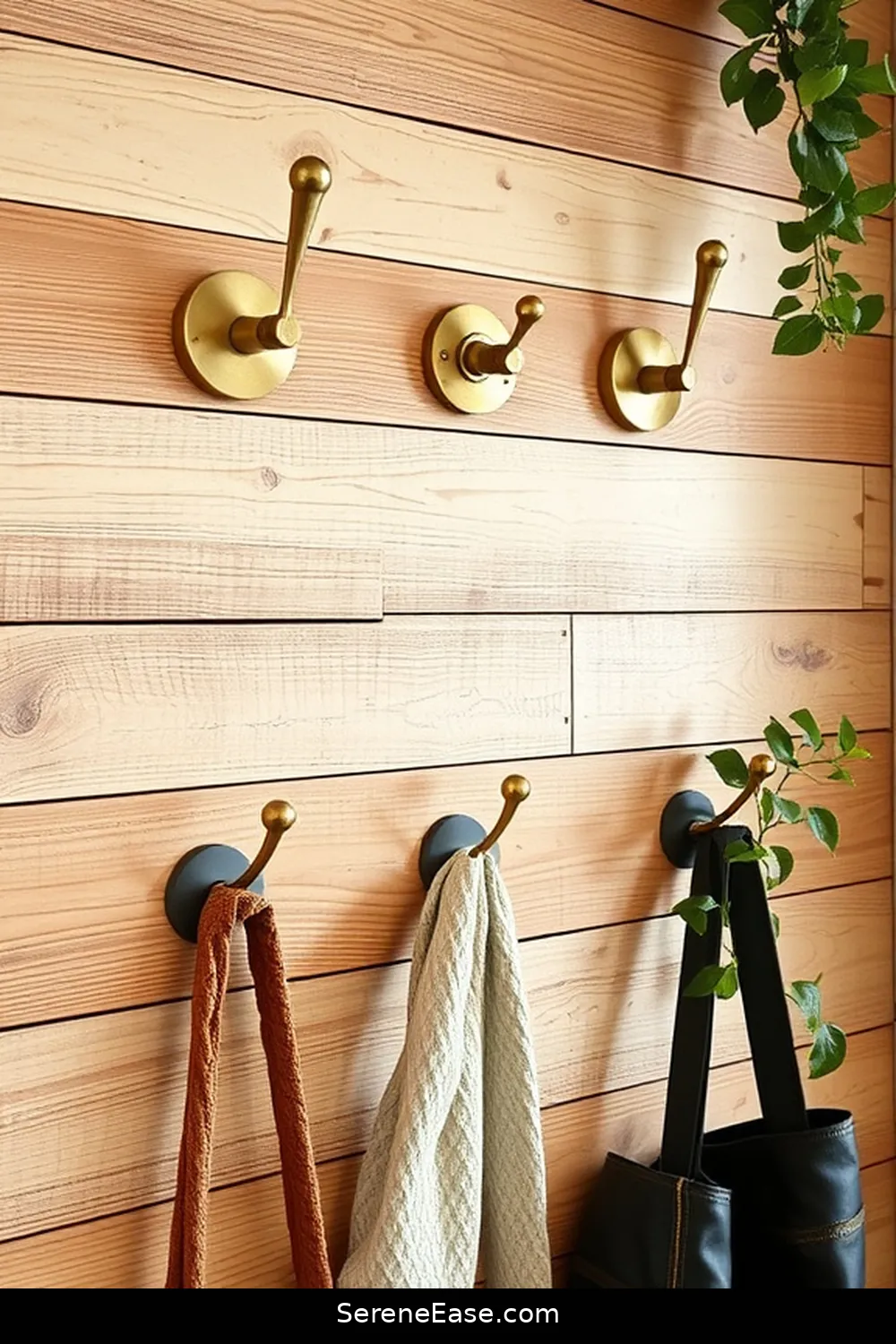 24 Ways to Incorporate Metallic Accents in a Modern Farmhouse Home Office Style 12 Brass or Copper Wall Hooks for 24 Ways to Incorporate Metallic Accents in a Modern Farmhouse Home Office Style