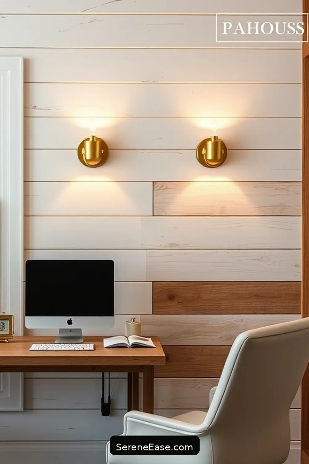 24 Ways to Incorporate Metallic Accents in a Modern Farmhouse Home Office Style 22 Gold or Silver Wall Sconces for 24 Ways to Incorporate Metallic Accents in a Modern Farmhouse Home Office Style