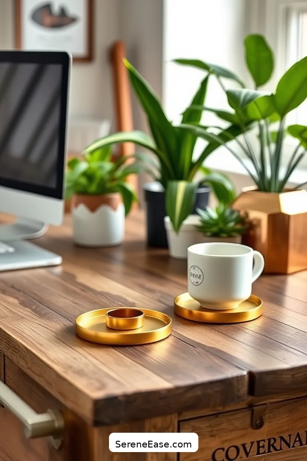 24 Ways to Incorporate Metallic Accents in a Modern Farmhouse Home Office Style 24 Metallic Coasters for 24 Ways to Incorporate Metallic Accents in a Modern Farmhouse Home Office Style