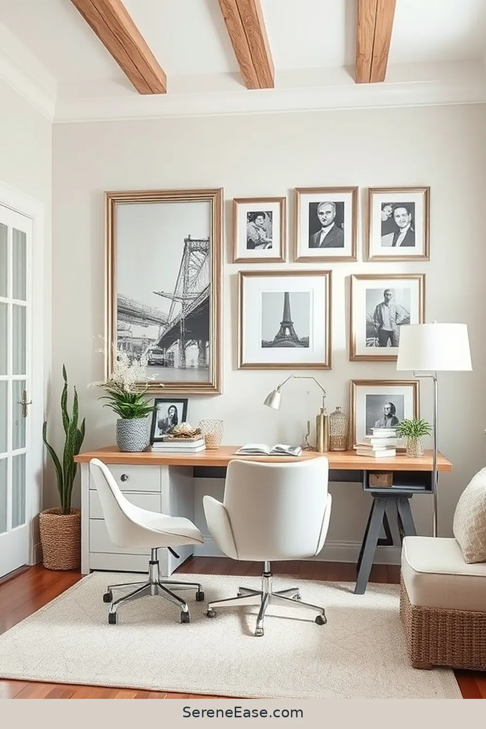 24 Ways to Incorporate Metallic Accents in a Modern Farmhouse Home Office Style 5 Silver Picture Frames for 24 Ways to Incorporate Metallic Accents in a Modern Farmhouse Home Office Style