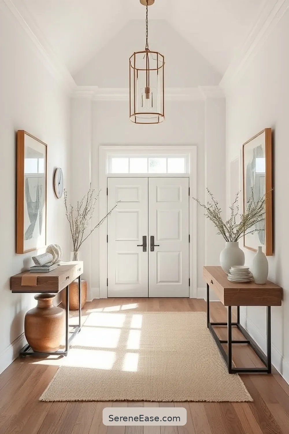 24 Ways to Incorporate Neutral Tones in a Modern Farmhouse Entryway Style 15 Incorporate Neutral Artwork for 24 Ways to Incorporate Neutral Tones in a Modern Farmhouse Entryway Style