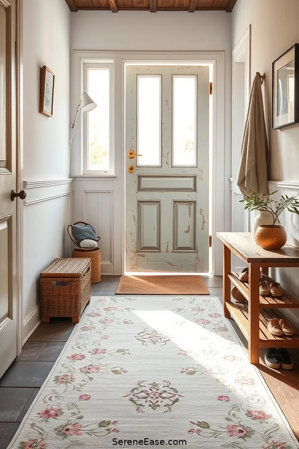 24 Ways to Incorporate Pastels in Rustic Entryway Style 7 Light Pastel Rugs for 24 Ways to Incorporate Pastels in Rustic Entryway Style