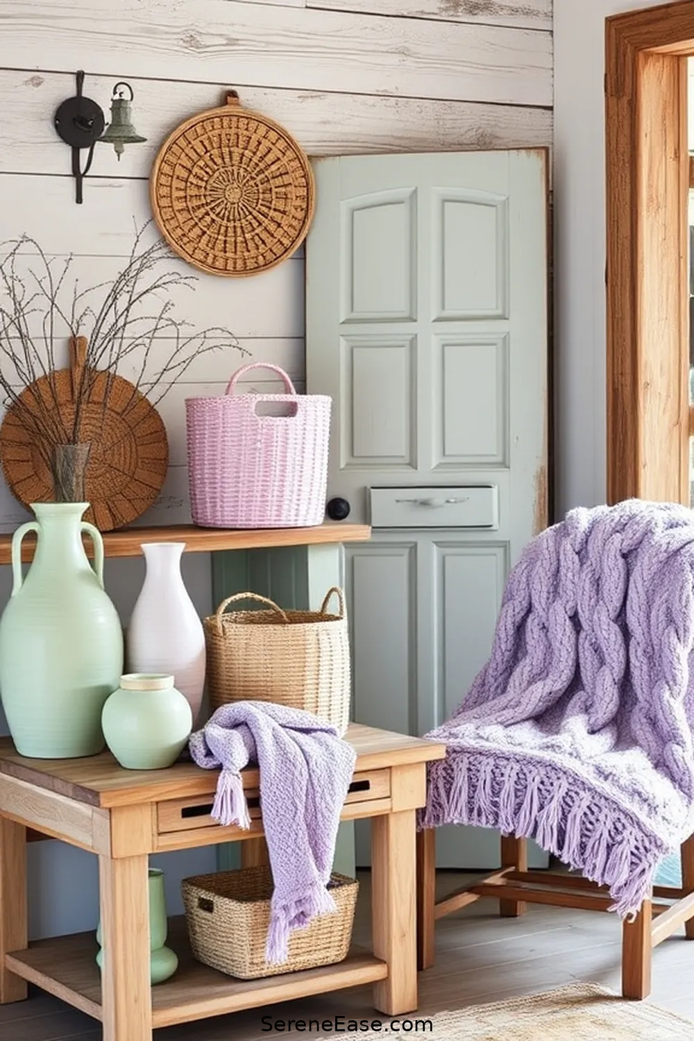 24 Ways to Incorporate Pastels in Rustic Entryway Style 24 Pastel Handcrafted Accessories for 24 Ways to Incorporate Pastels in Rustic Entryway Style