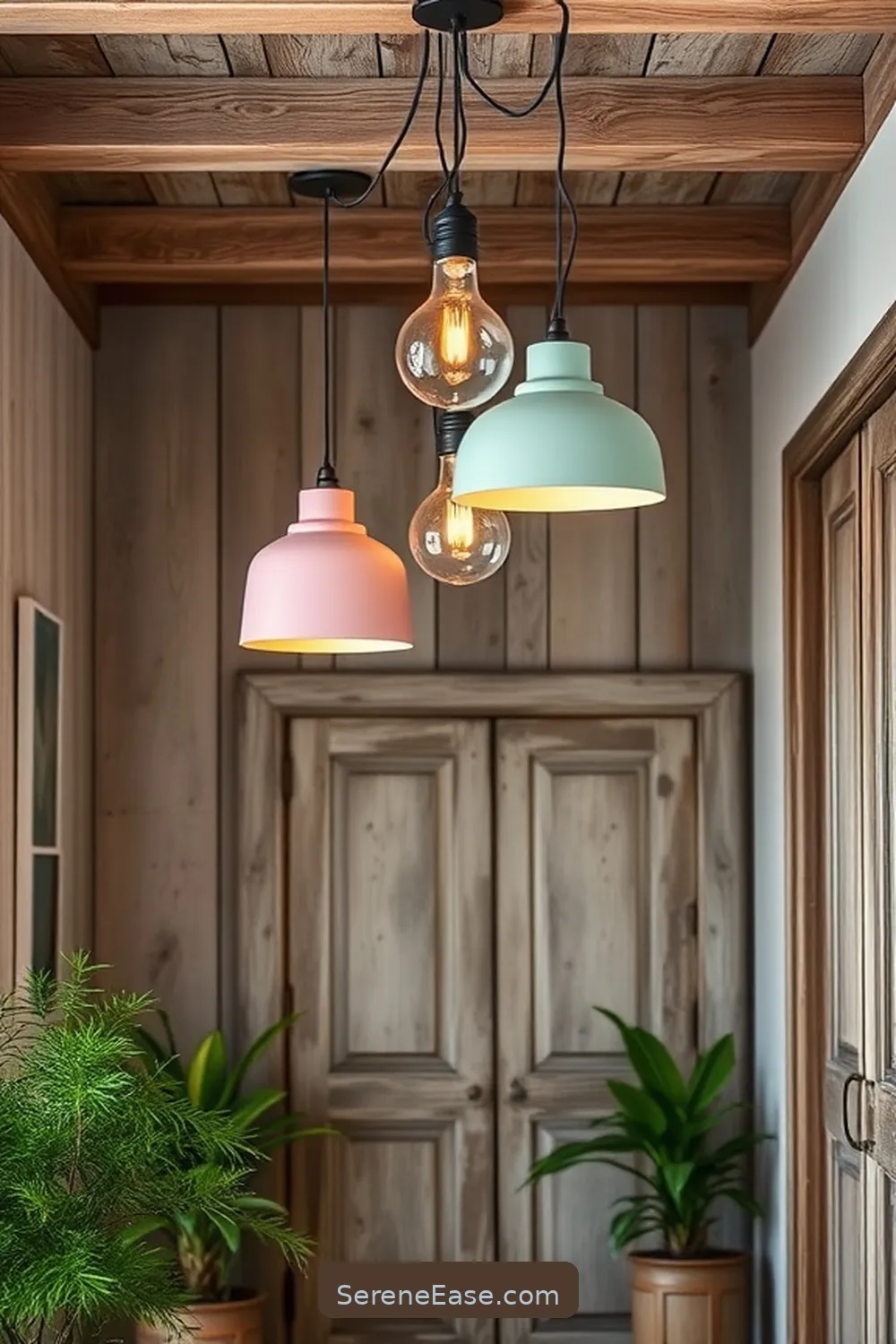 24 Ways to Incorporate Pastels in Rustic Entryway Style 9 Pastel Lighting Fixtures for 24 Ways to Incorporate Pastels in Rustic Entryway Style
