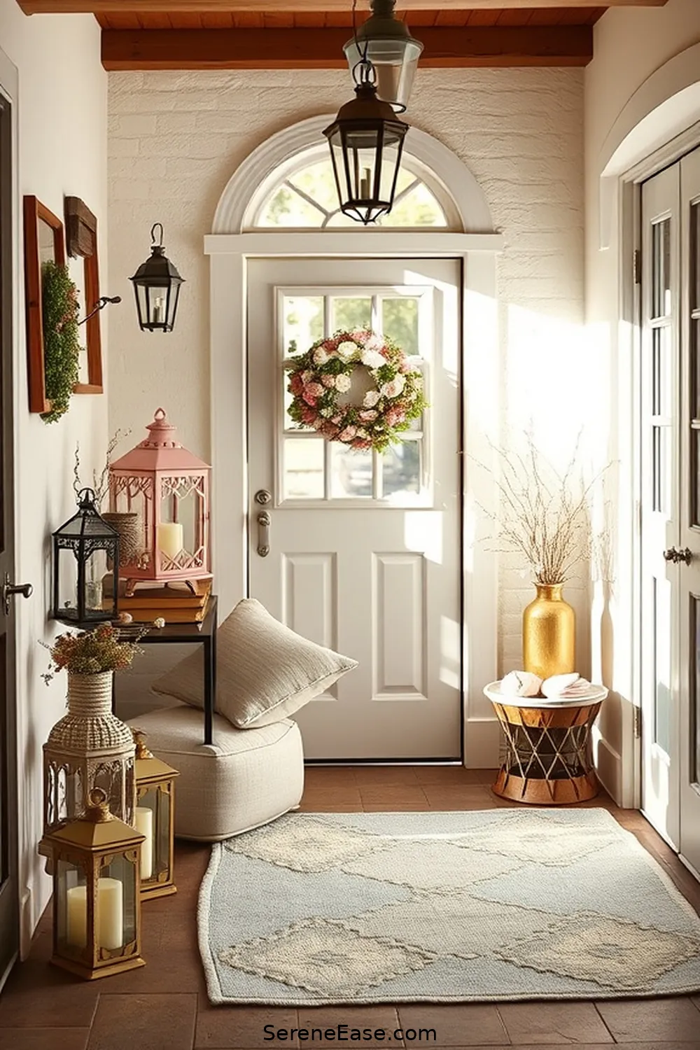 24 Ways to Incorporate Pastels in Rustic Entryway Style 21 Pastel-Themed Seasonal Decor for 24 Ways to Incorporate Pastels in Rustic Entryway Style