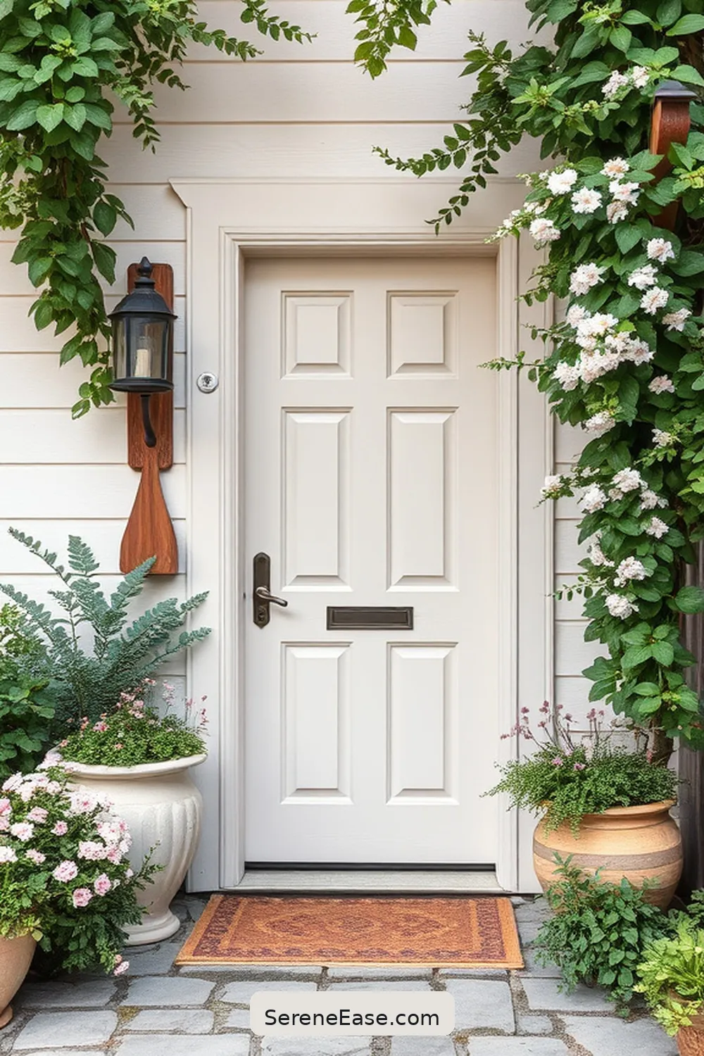 24 Ways to Incorporate Pastels in Rustic Entryway Style 2 Soft Pastel Painted Front Door for 24 Ways to Incorporate Pastels in Rustic Entryway Style