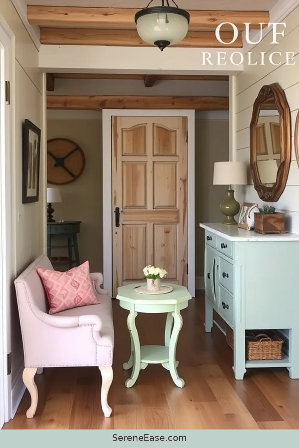 24 Ways to Incorporate Pastels in Rustic Entryway Style 4 Vintage Pastel Furniture Pieces for 24 Ways to Incorporate Pastels in Rustic Entryway Style