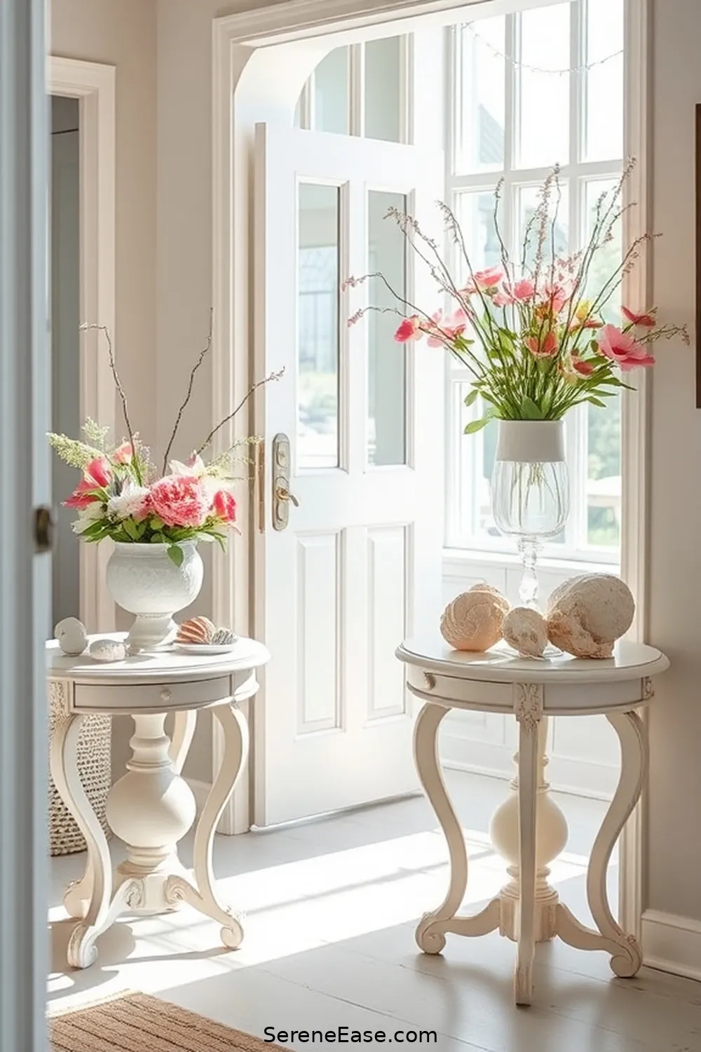 24 Ways to Incorporate Pastels in Your Coastal Entryway Style 19 Add Pastel Accent Tables for 24 Ways to Incorporate Pastels in Your Coastal Entryway Style