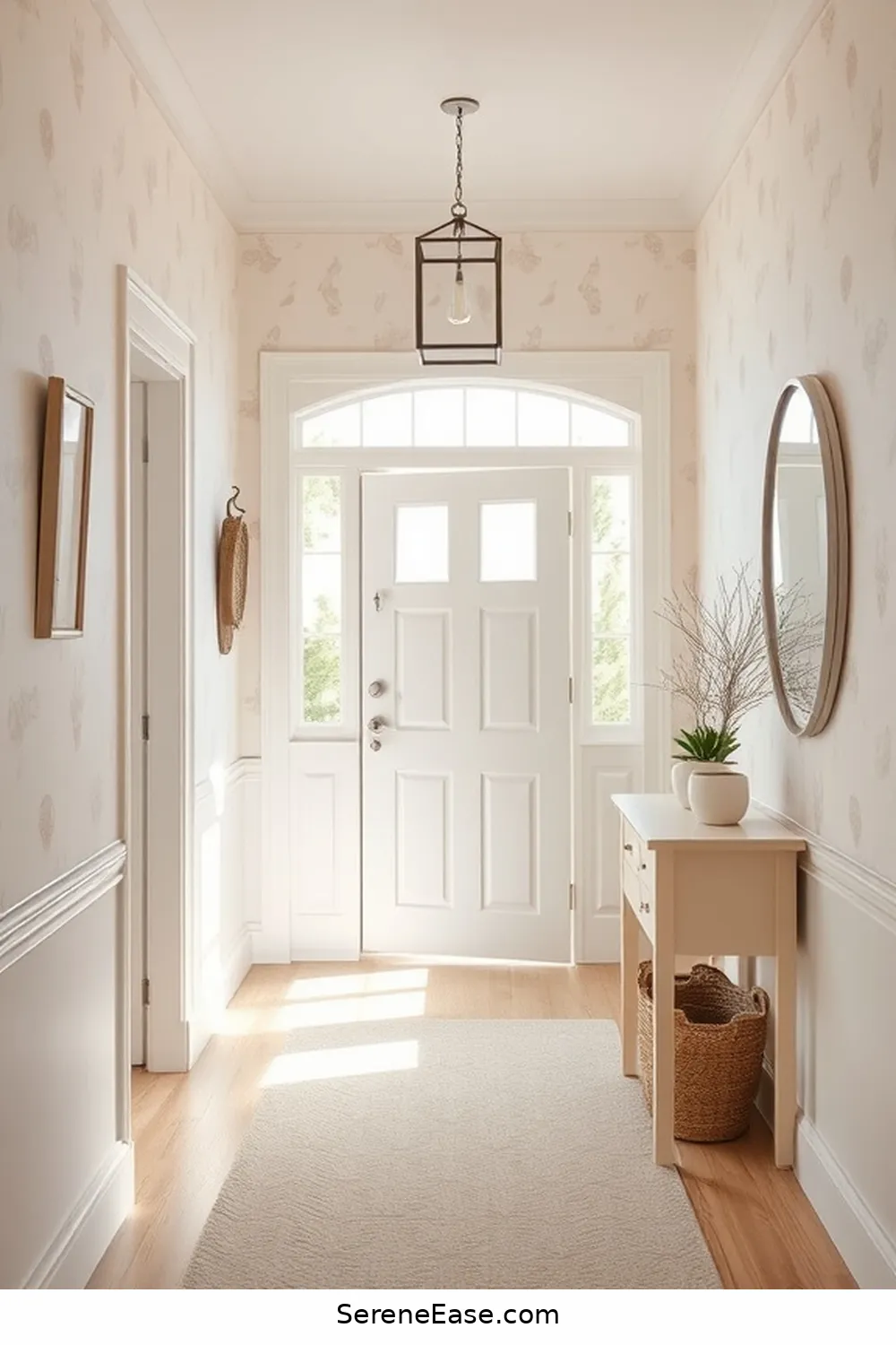 24 Ways to Incorporate Pastels in Your Coastal Entryway Style 20 Use Pastel Wallpaper or Wall Treatments for 24 Ways to Incorporate Pastels in Your Coastal Entryway Style